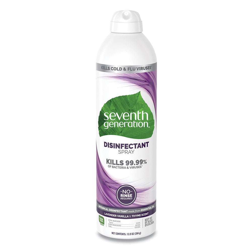 Seventh Generation Disinfectant Spray, Lavender Vanilla And Thyme, 13.9 Oz